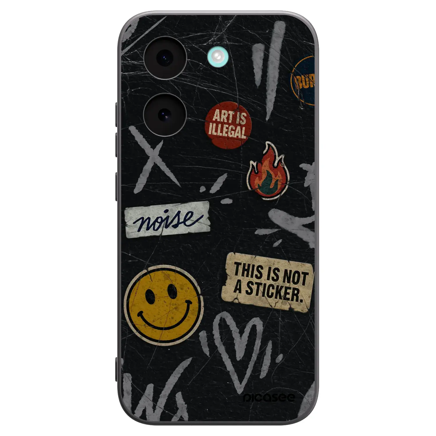 Silikonový černý obal pro Xiaomi Poco X8 Pro - STICKERS x TAGS