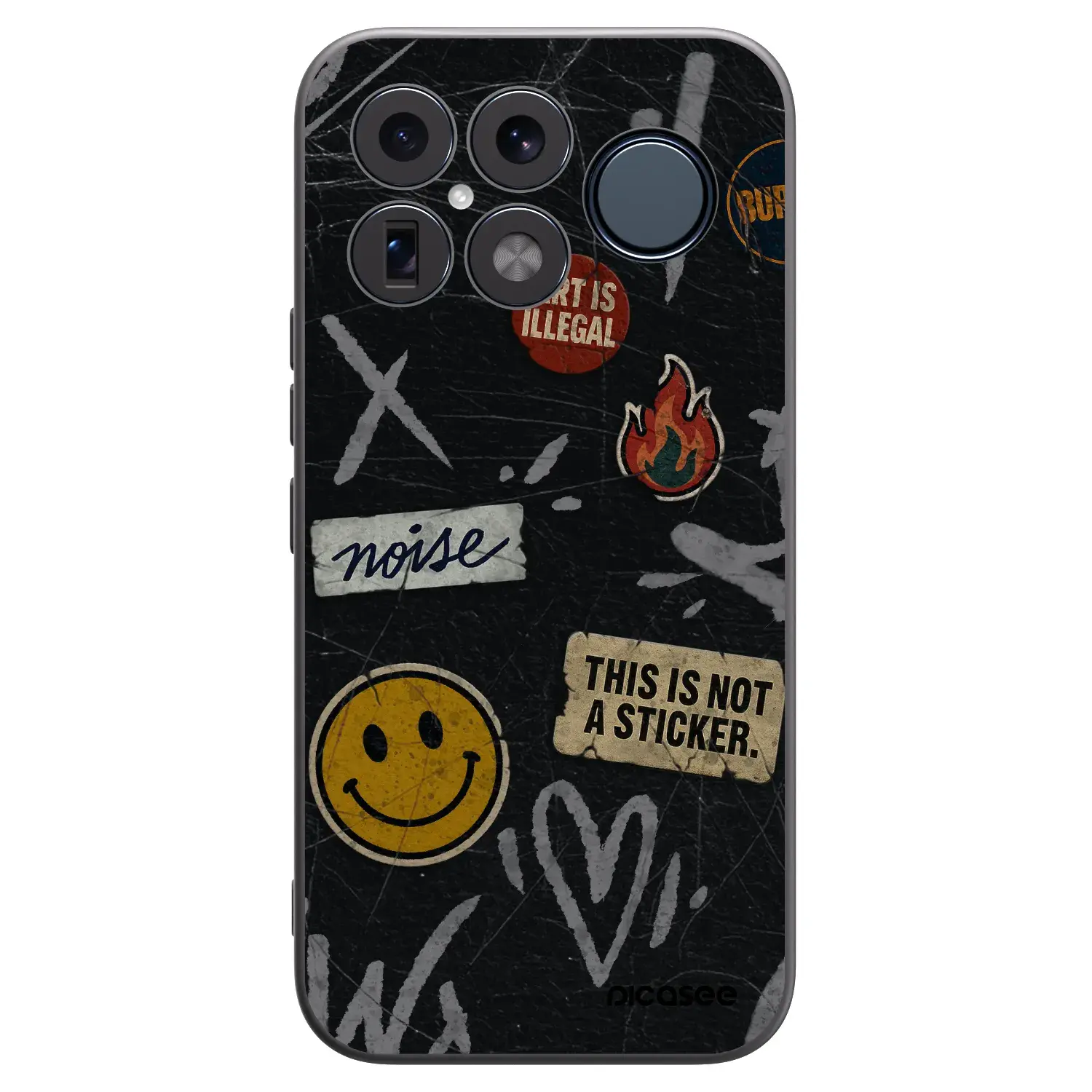 Silikonový černý obal pro Xiaomi Poco F8 Ultra - STICKERS x TAGS