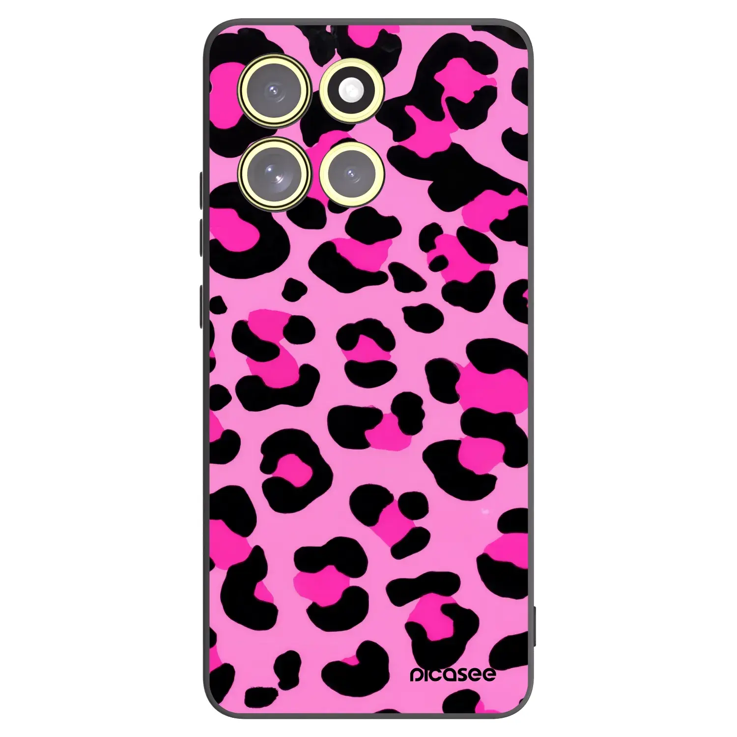 Silikonový černý obal pro Motorola Moto G86 Power 5G - Pink Tiger
