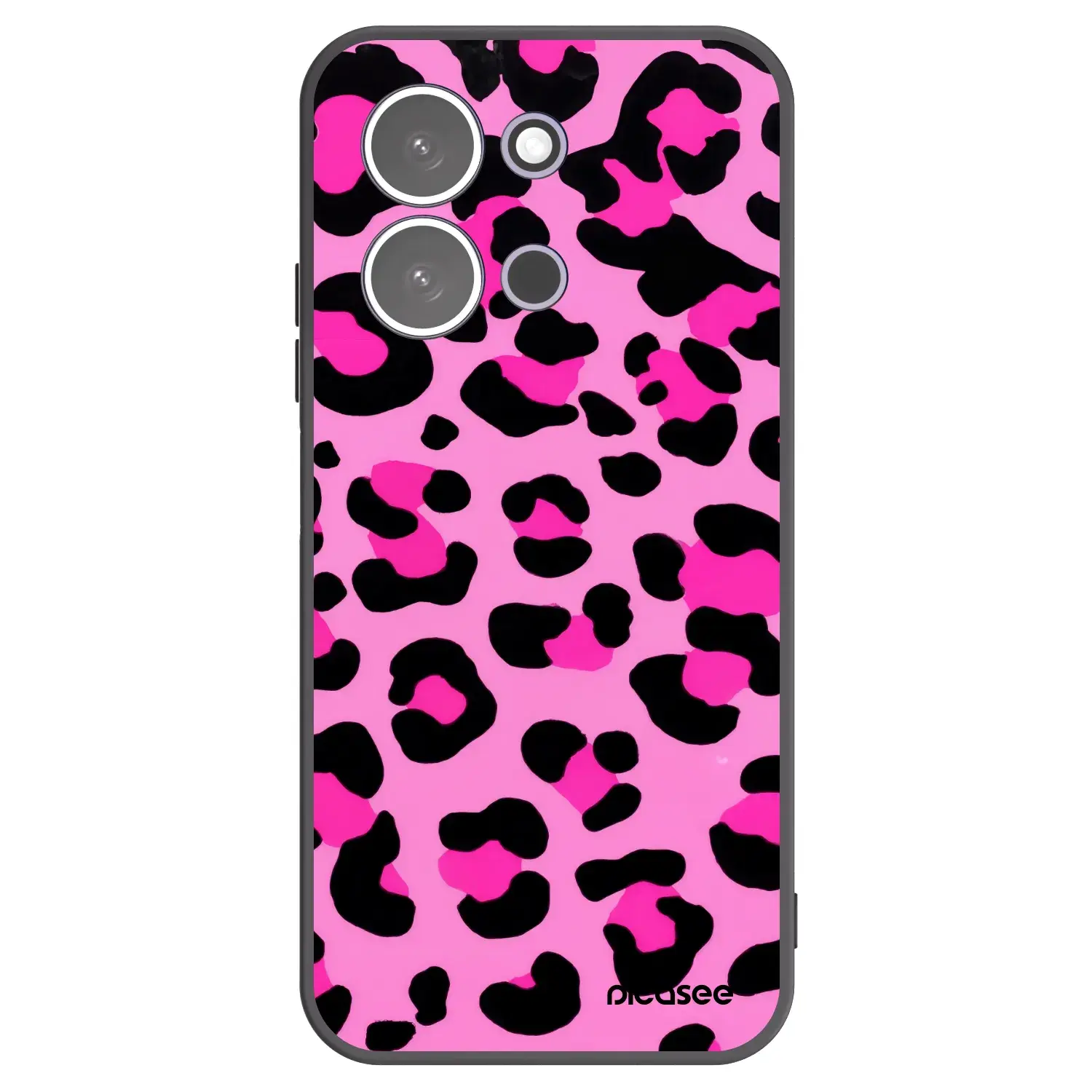 Silikonový černý obal pro Xiaomi Redmi 15C 5G - Pink Tiger