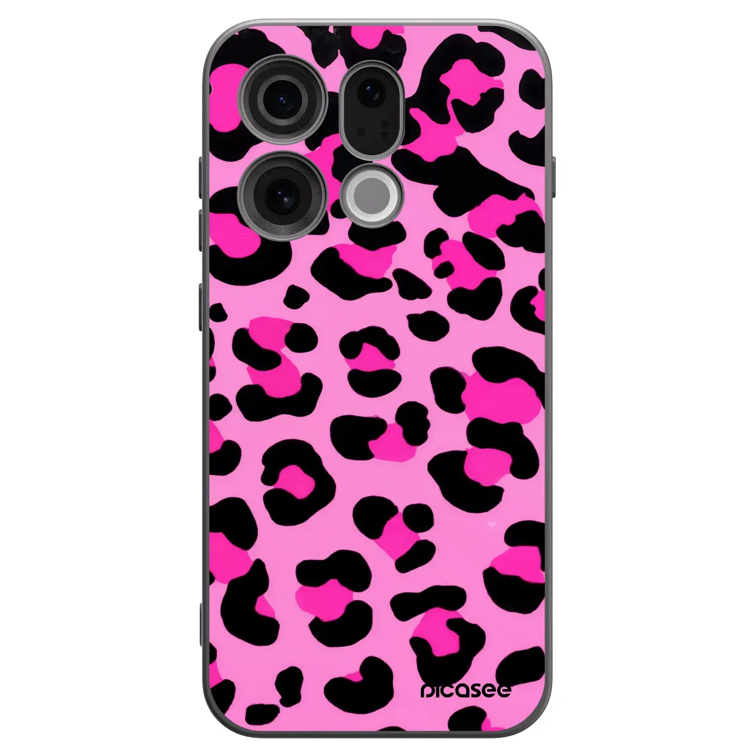 Silikonový černý obal pro OPPO Find X9 - Pink Tiger