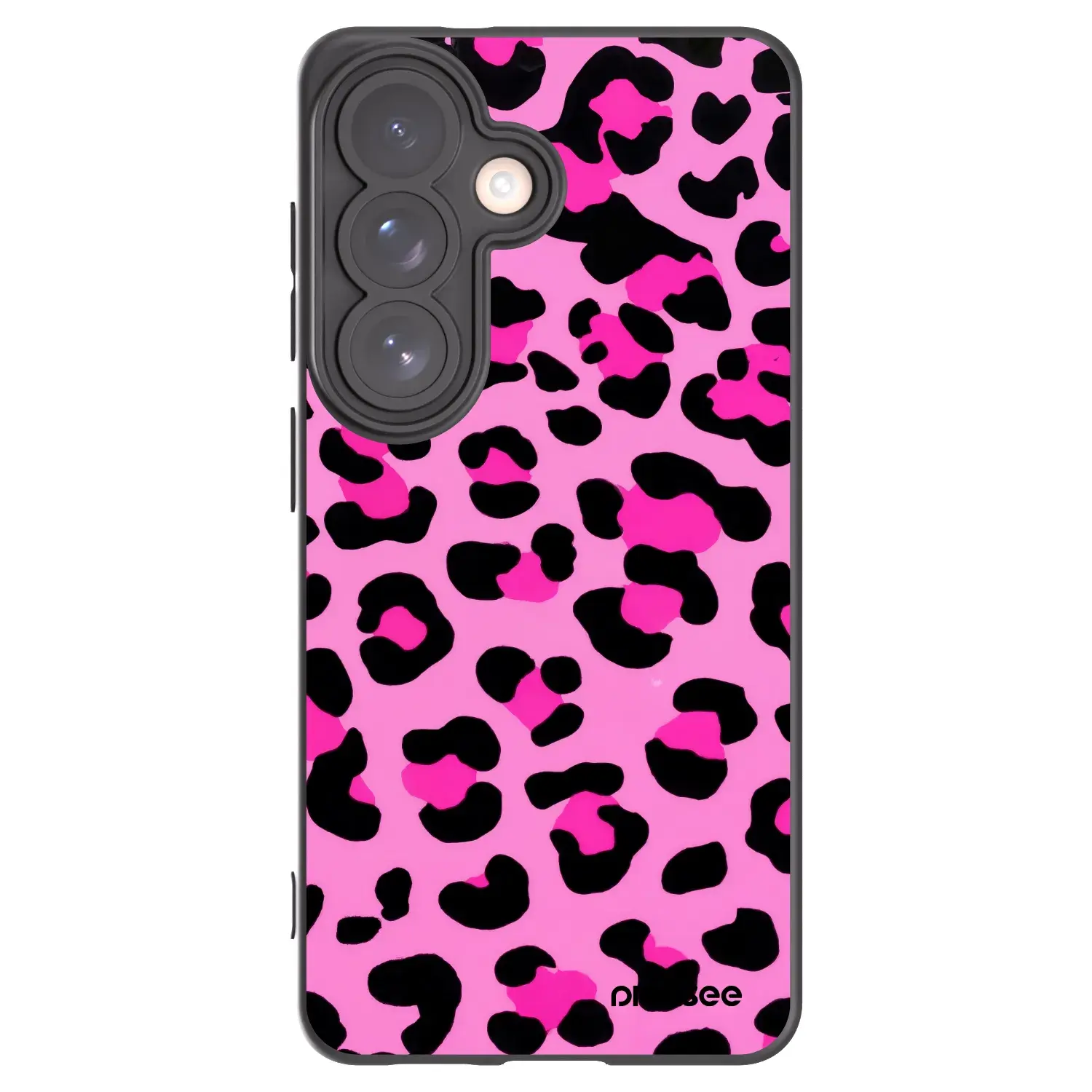 Silikonový černý obal pro Samsung Galaxy S26 - Pink Tiger