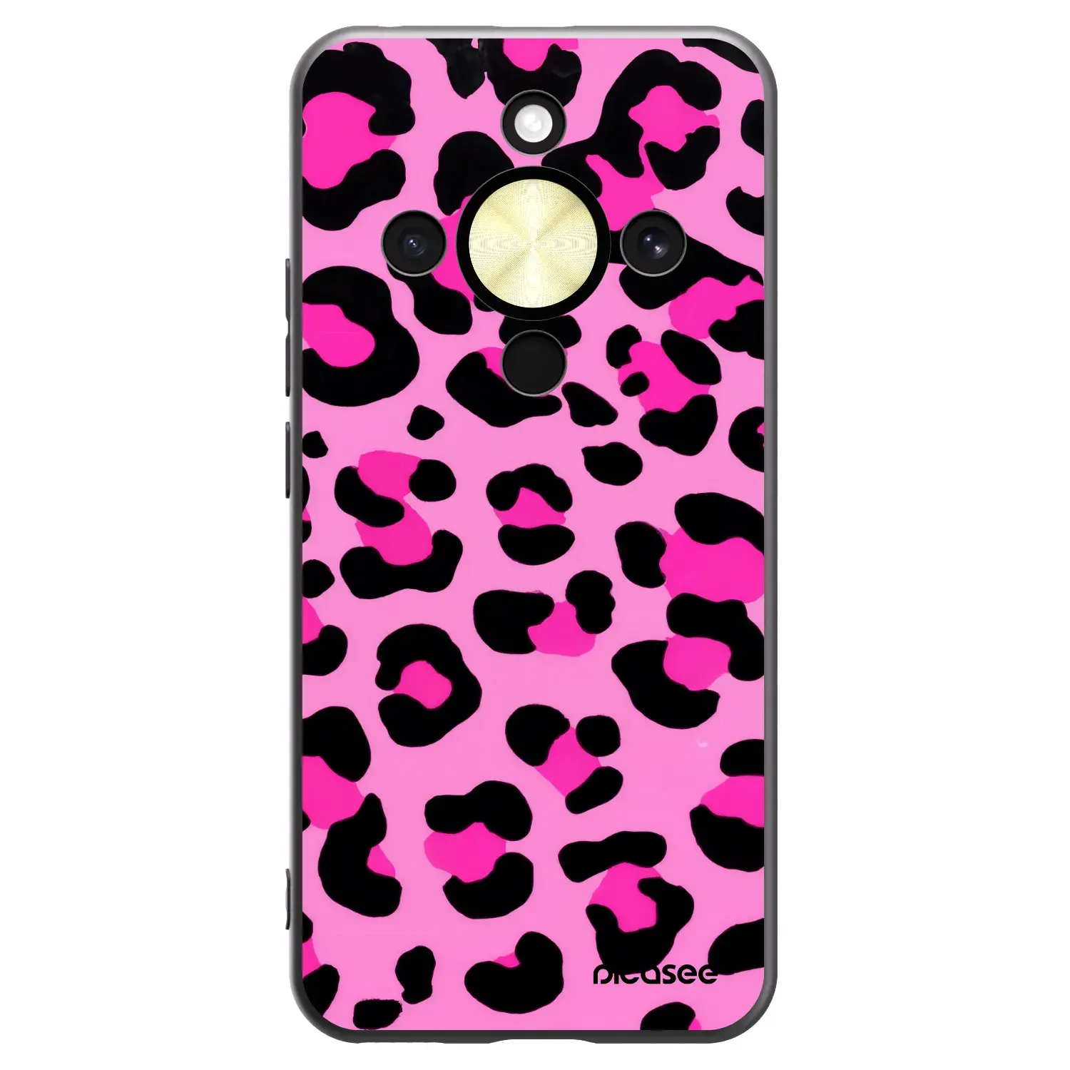 Silikonový černý obal pro Honor Magic8 Lite 5G - Pink Tiger