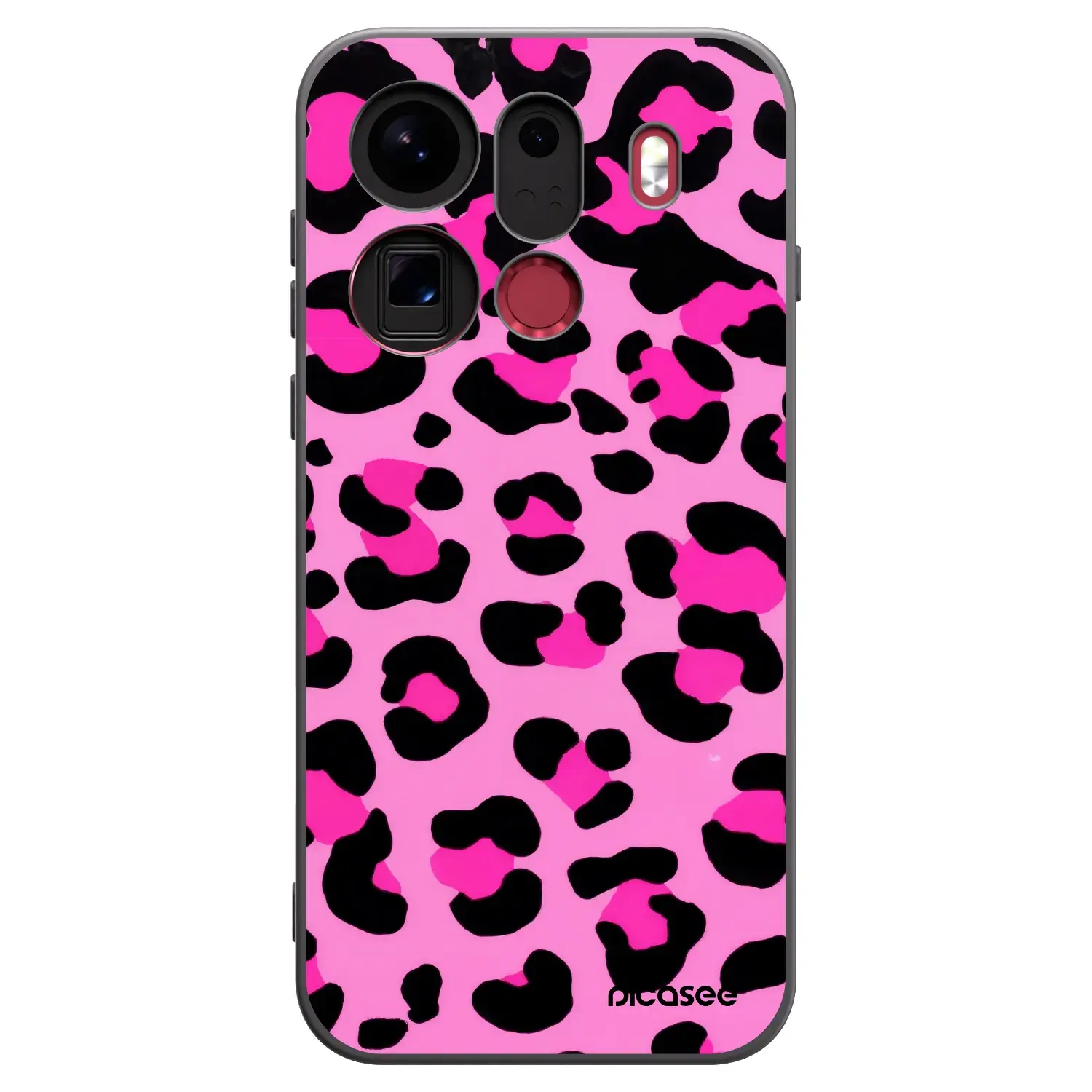 Silikonový černý obal pro OPPO Find X9 Pro - Pink Tiger