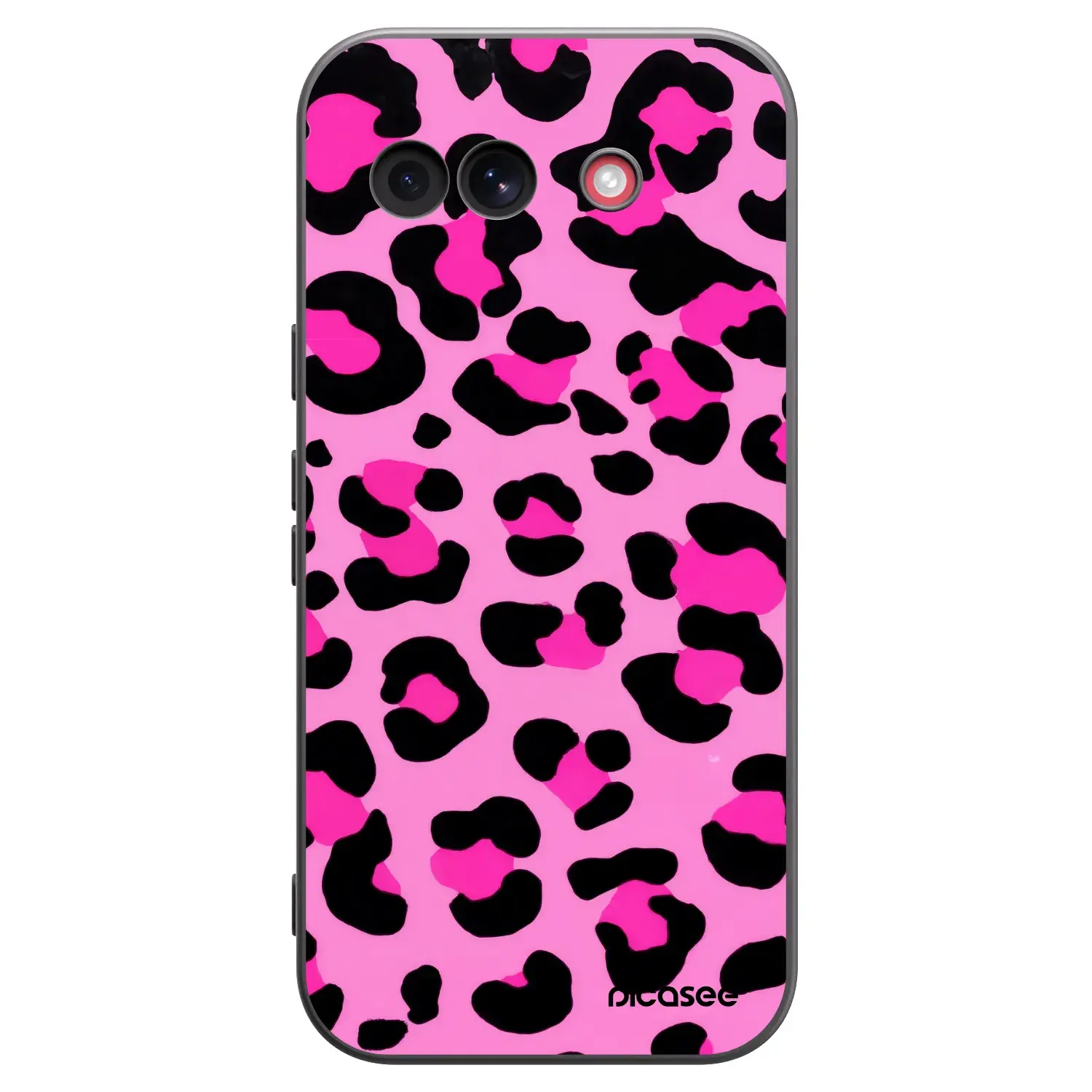 Silikonový černý obal pro Google Pixel 10a - Pink Tiger