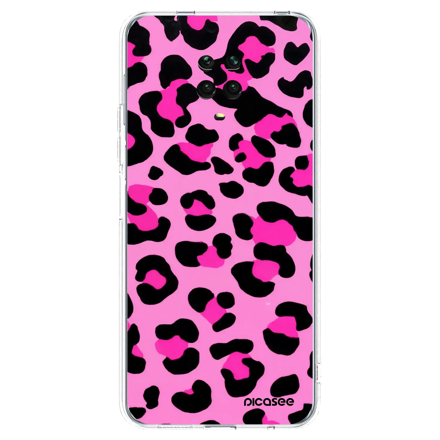 Silikonový průhledný obal pro Xiaomi Redmi Note 9S - Pink Tiger