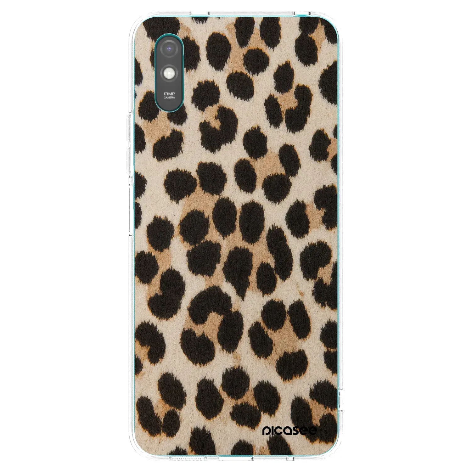 Silikonový průhledný obal pro Xiaomi Redmi 9AT - Brown Tiger