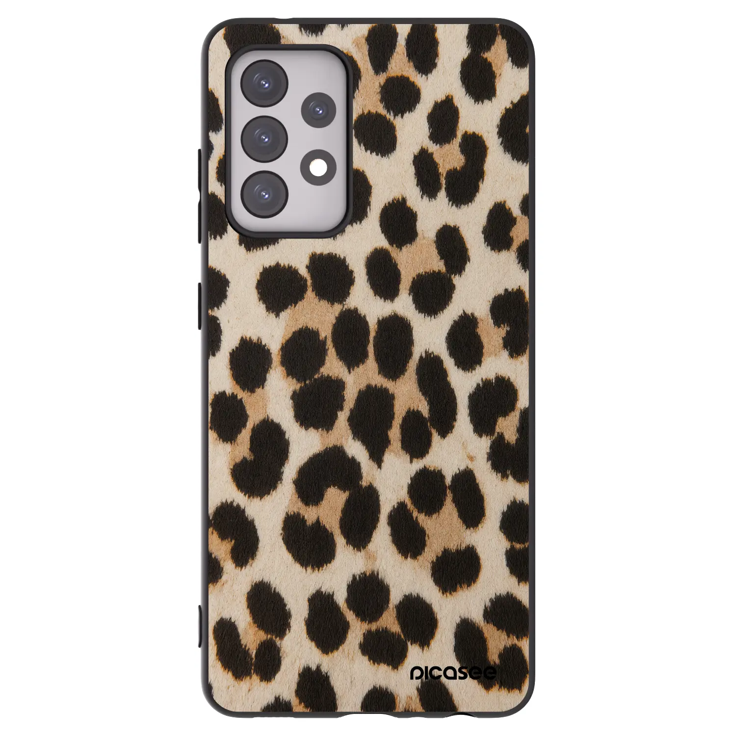 Silikonový černý obal pro Samsung Galaxy A52s 5G A528B - Brown Tiger
