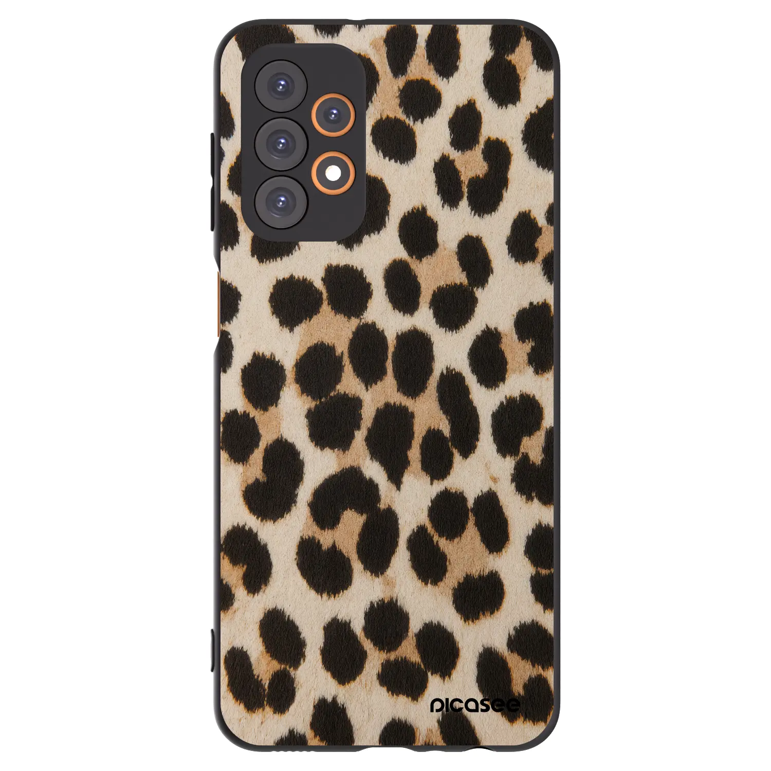 Silikonový černý obal pro Samsung Galaxy A23 A236B 5G - Brown Tiger
