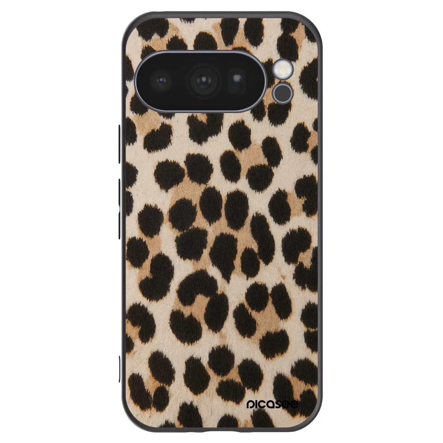 Silikonový černý obal pro Google Pixel 10 Pro - Brown Tiger