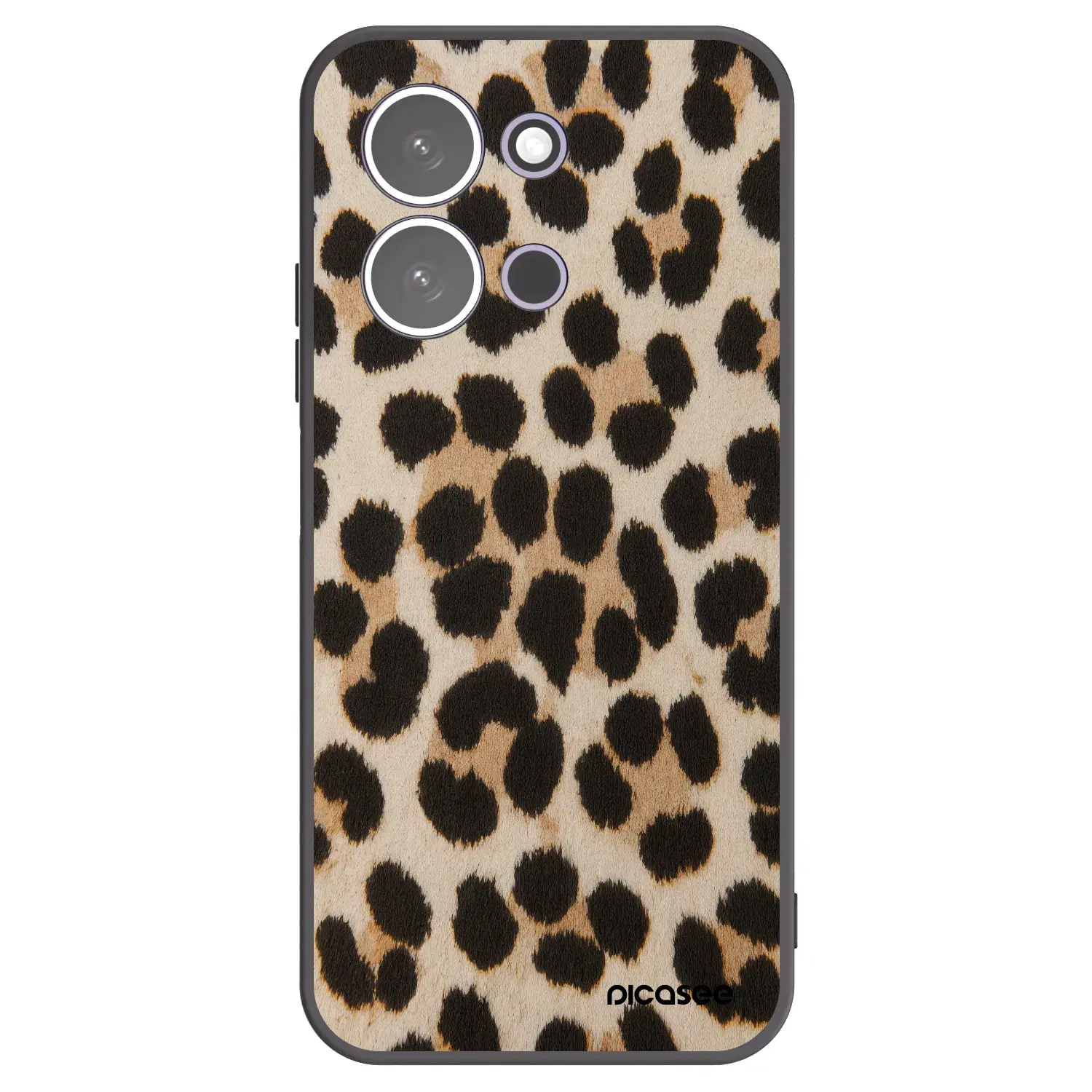 Silikonový černý obal pro Xiaomi Redmi 15C 5G - Brown Tiger