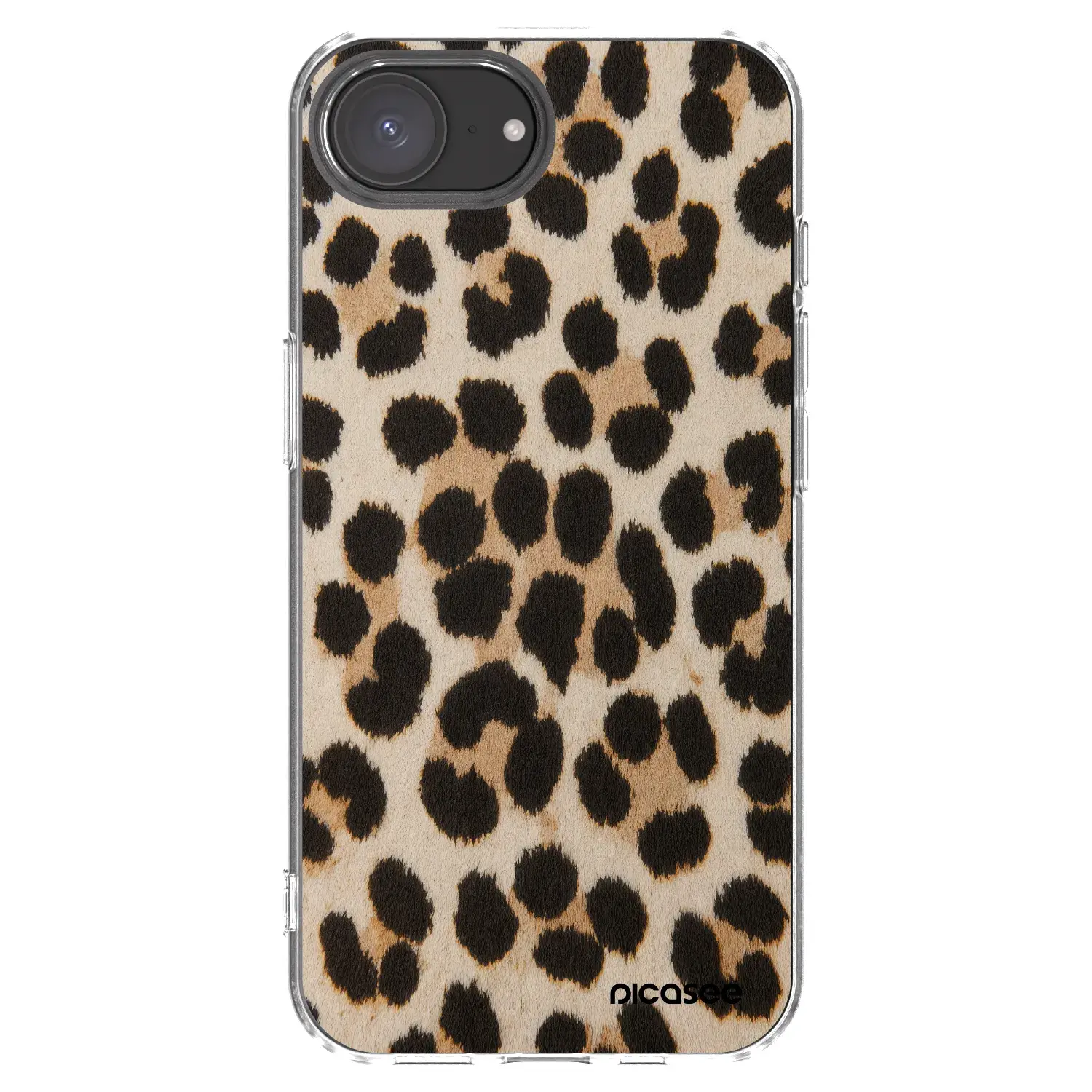 Silikonový průhledný obal pro Apple iPhone 17e - Brown Tiger