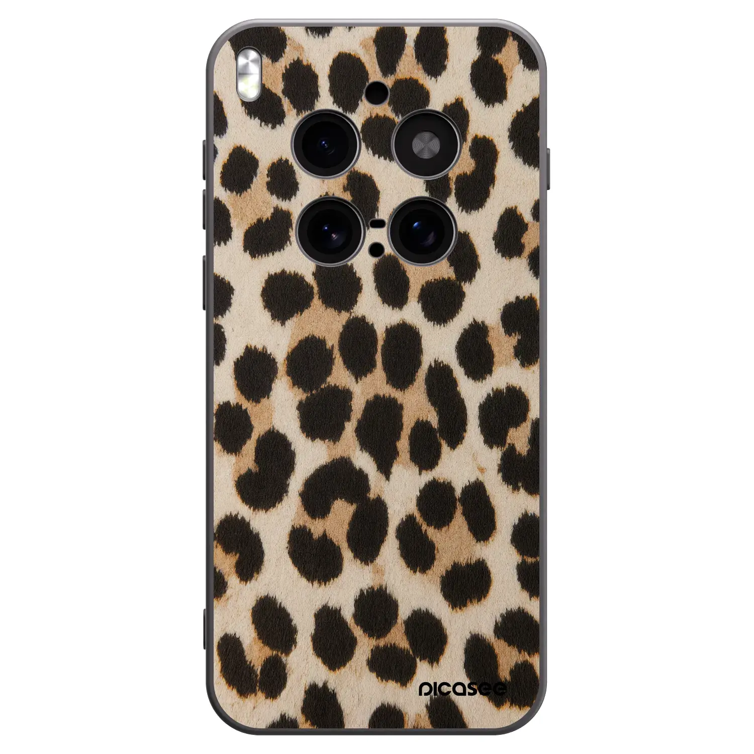 Silikonový černý obal pro Vivo X300 Pro - Brown Tiger