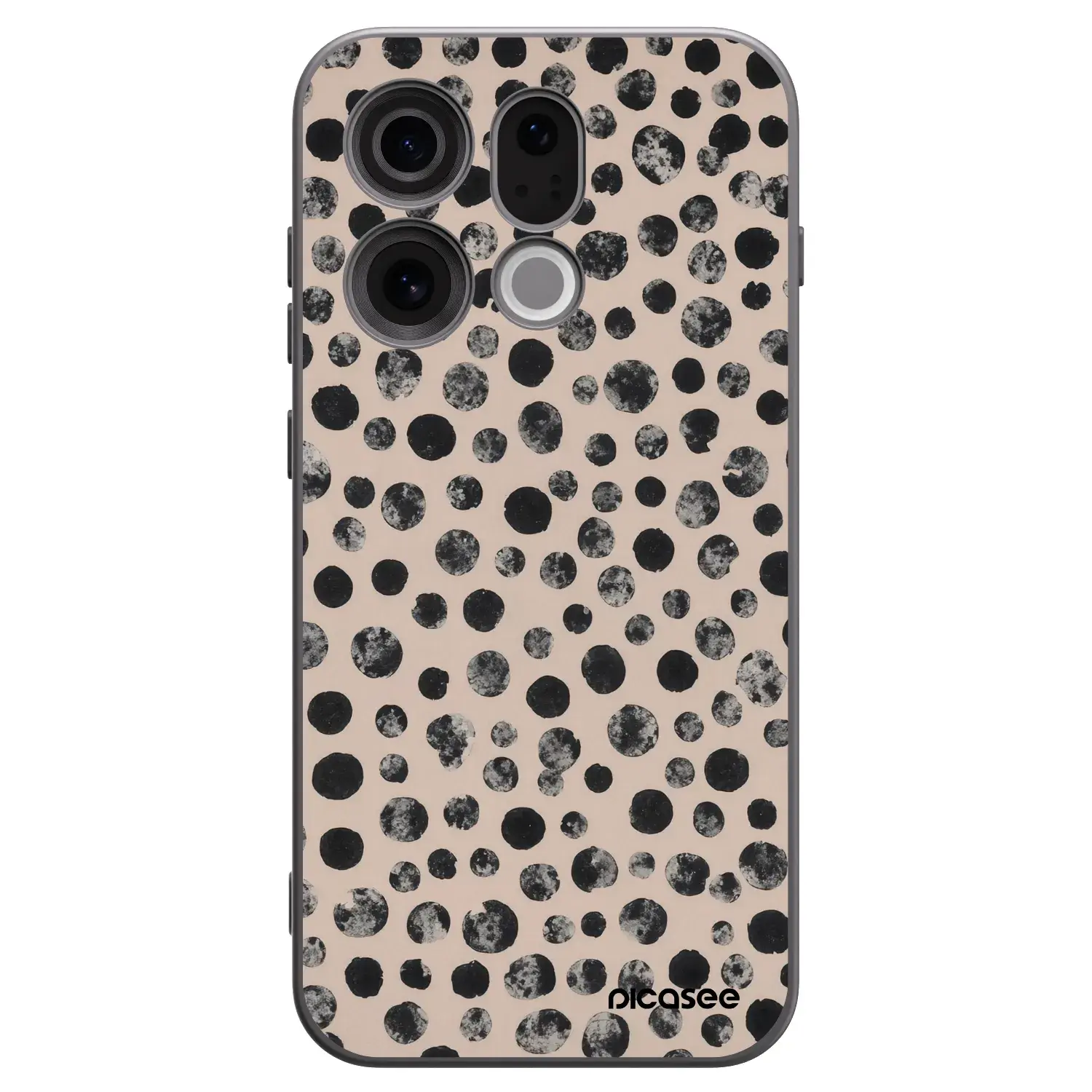 Silikonový černý obal pro OPPO Find X9 - Dots