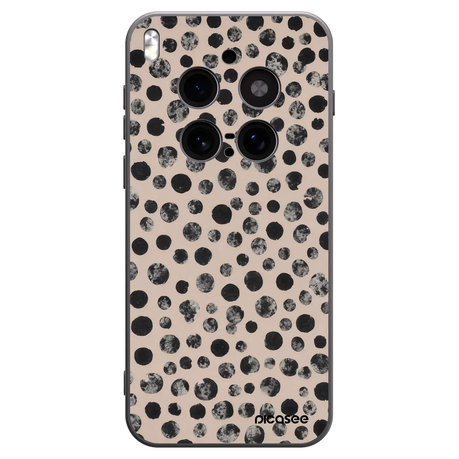 Silikonový černý obal pro Vivo X300 Pro - Dots