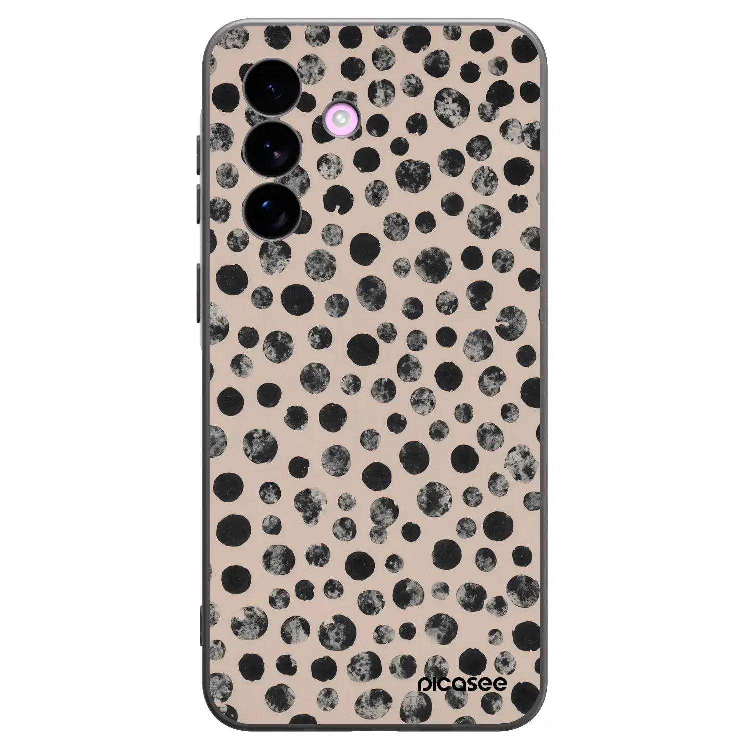 Silikonový černý obal pro Samsung Galaxy A57 5G - Dots