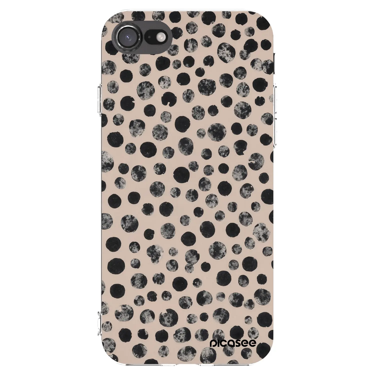 Silikonový průhledný obal pro Apple iPhone SE 2020 - Dots