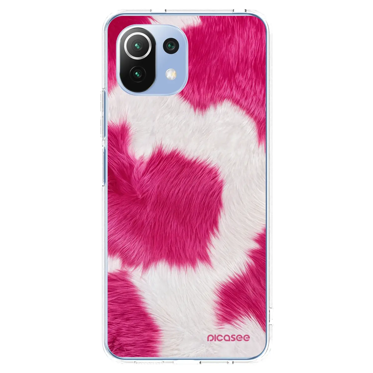Silikonový průhledný obal pro Xiaomi 11 Lite 5G NE - Pink Moo