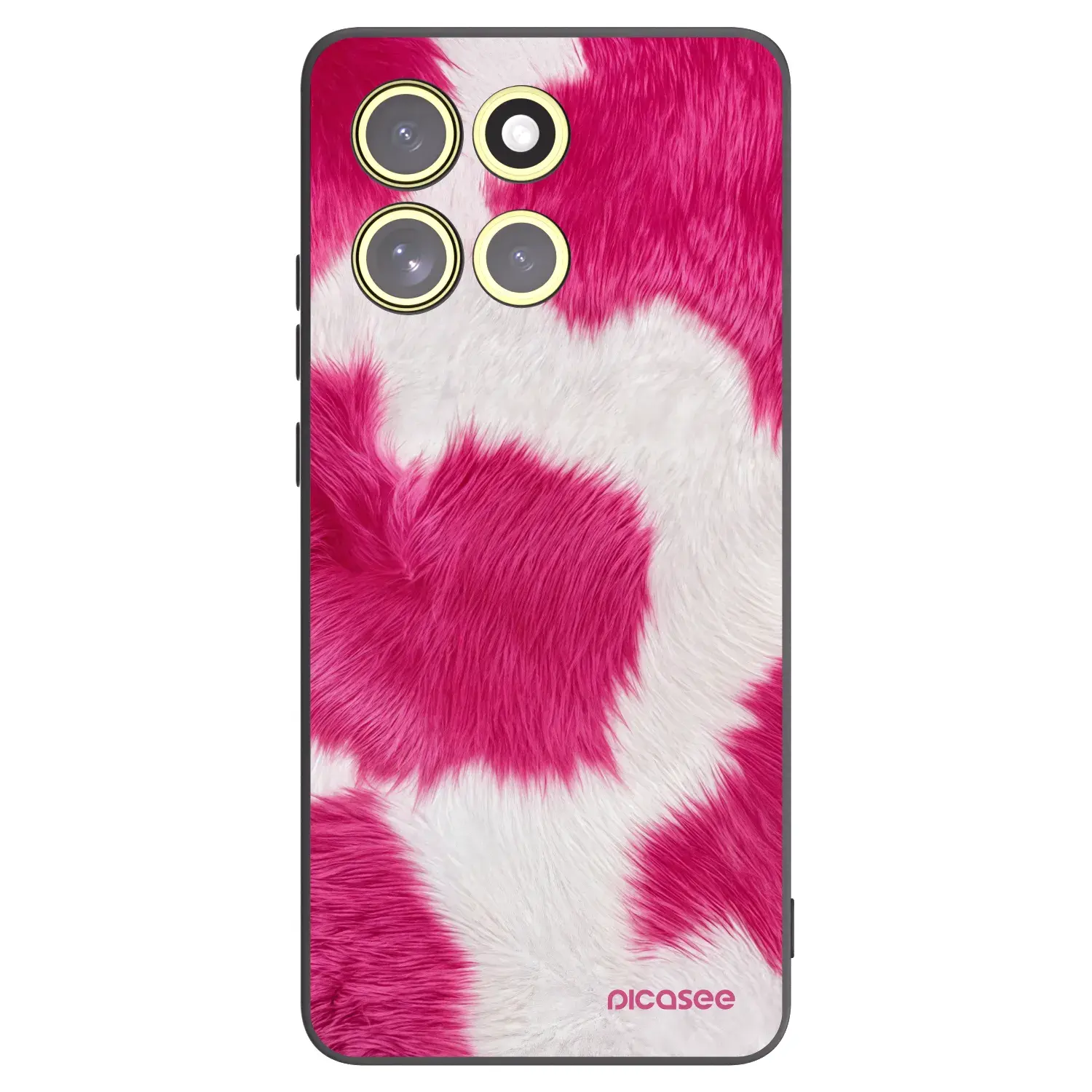 Silikonový černý obal pro Motorola Moto G86 Power 5G - Pink Moo