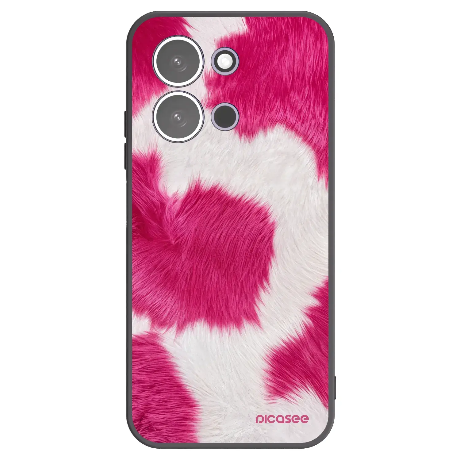Silikonový černý obal pro Xiaomi Redmi 15C 5G - Pink Moo