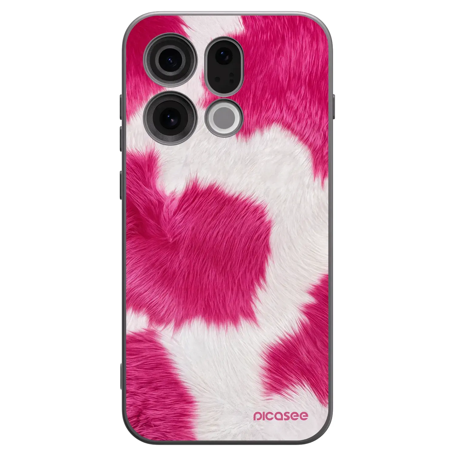 Silikonový černý obal pro OPPO Find X9 - Pink Moo