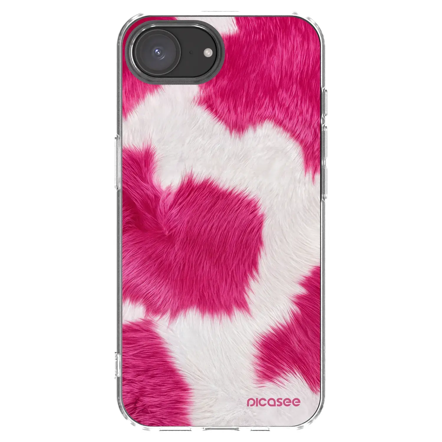 Silikonový průhledný obal pro Apple iPhone 17e - Pink Moo
