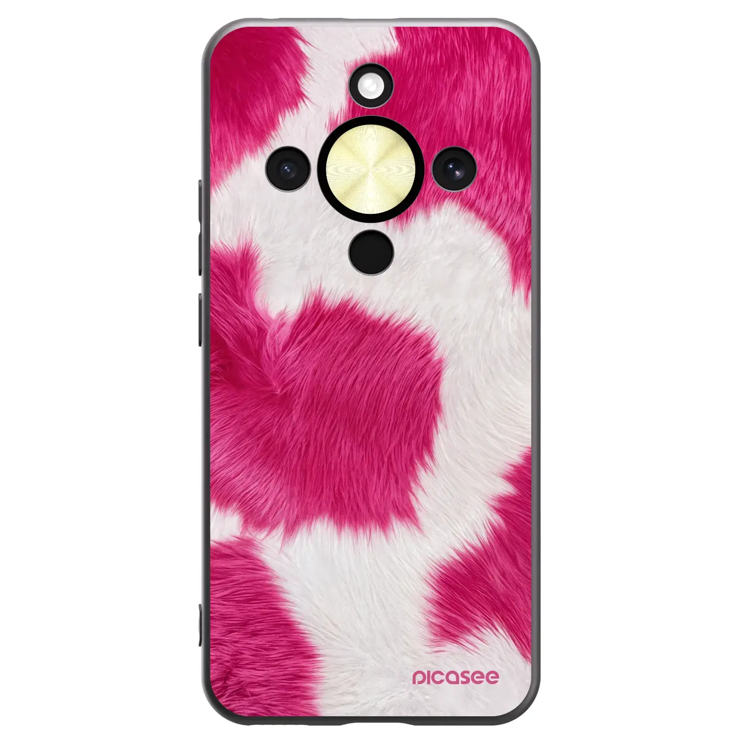 Silikonový černý obal pro Honor Magic8 Lite 5G - Pink Moo