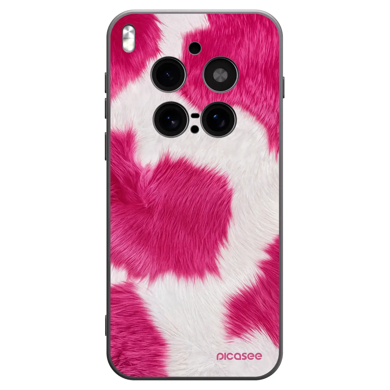 Silikonový černý obal pro Vivo X300 Pro - Pink Moo