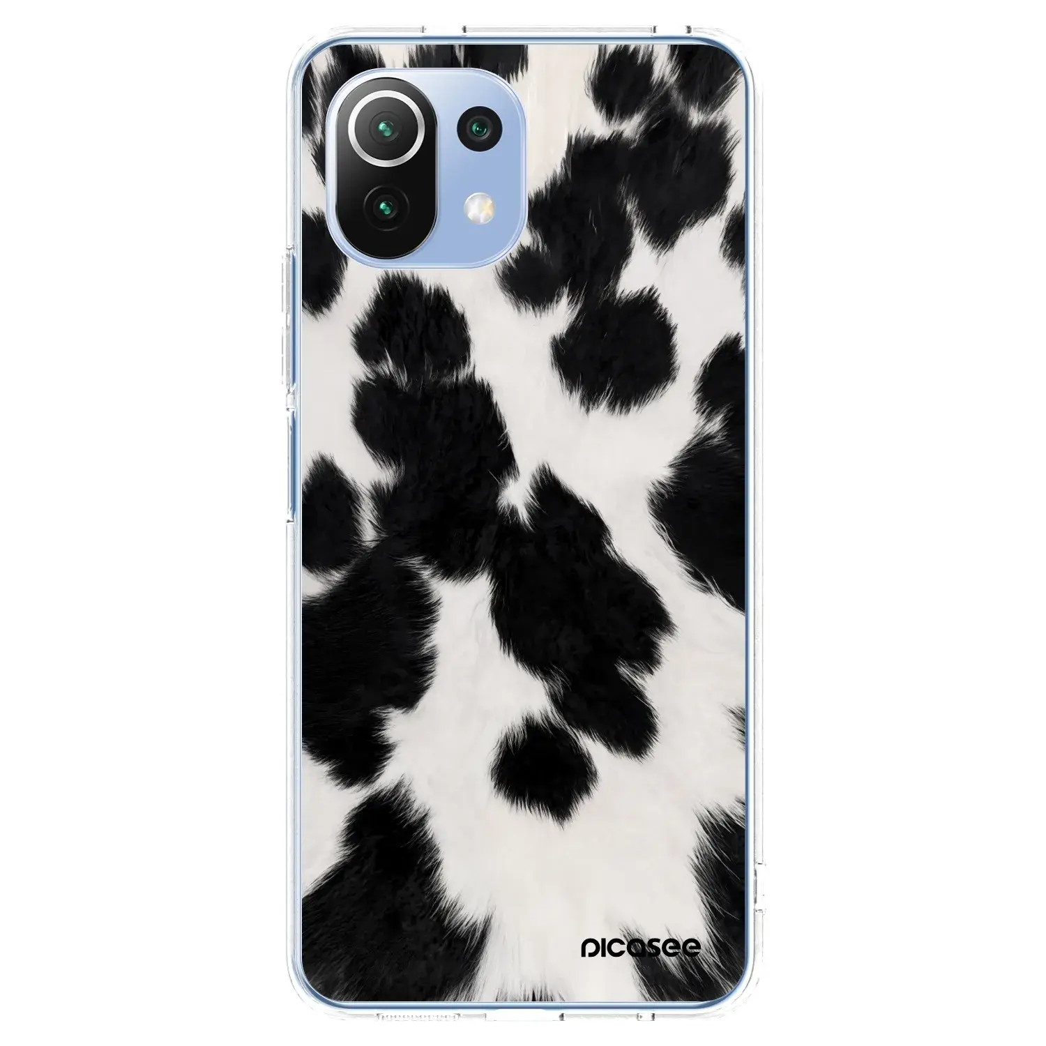 Silikonový průhledný obal pro Xiaomi 11 Lite 5G NE - Black Moo