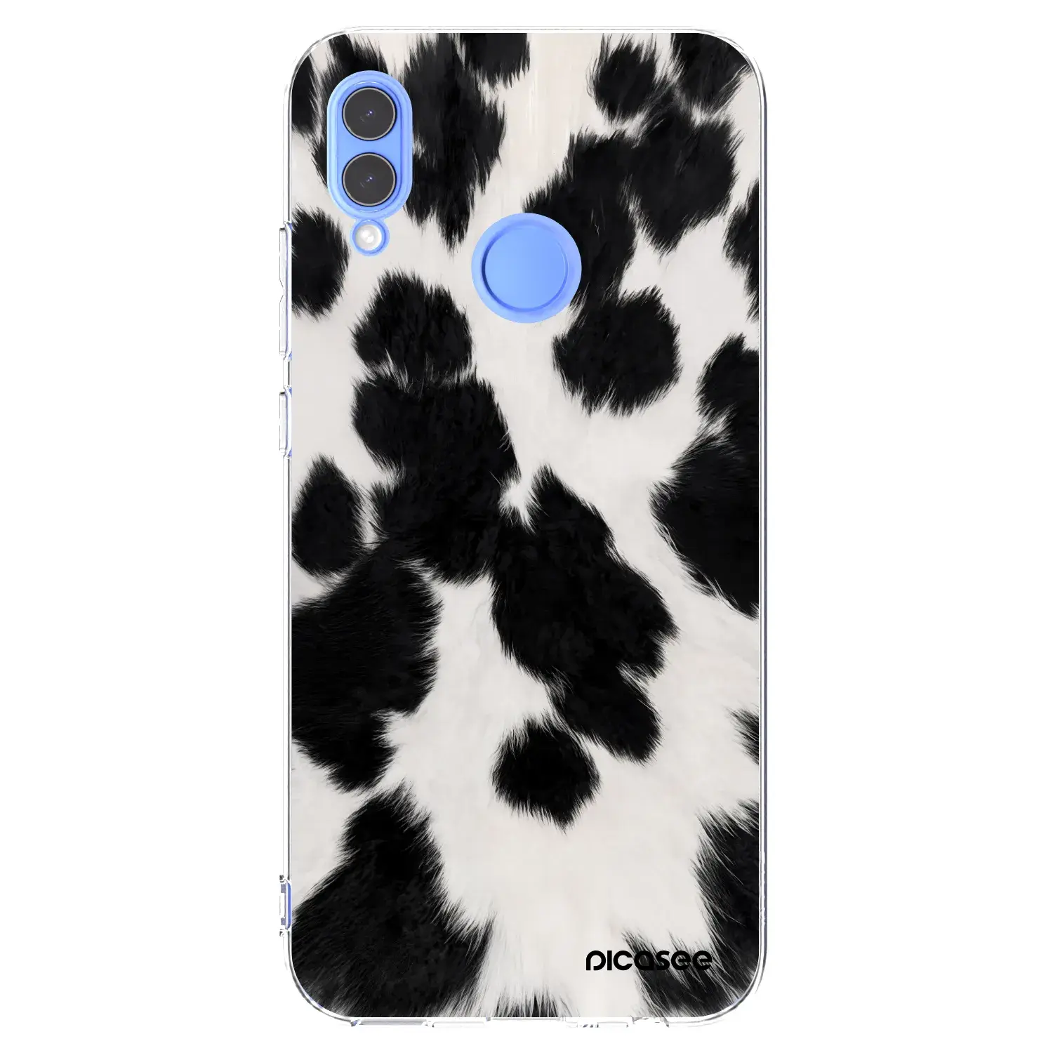 Silikonový průhledný obal pro Honor 10 Lite - Black Moo