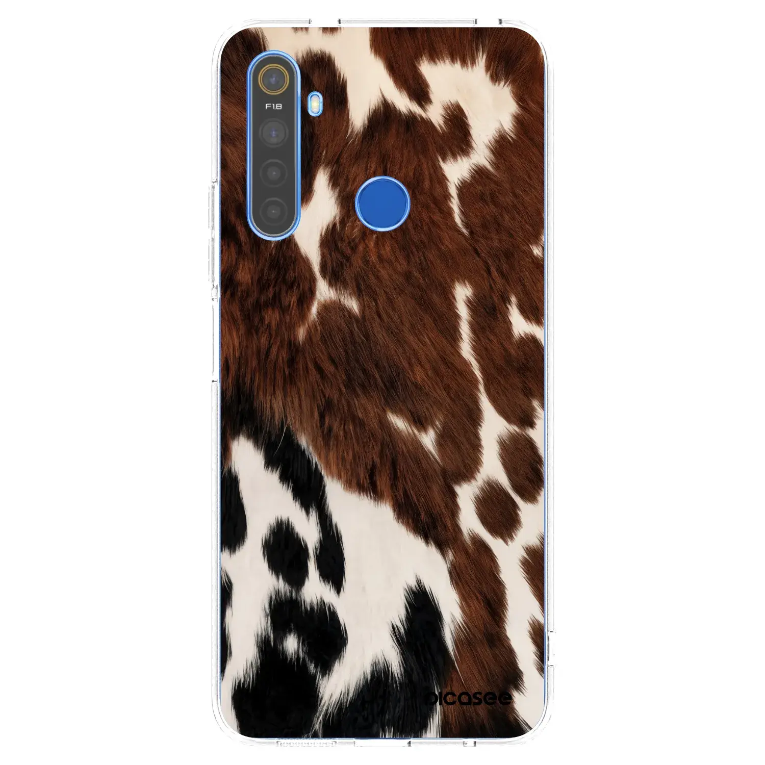 Silikonový průhledný obal pro Realme 5 - Rust