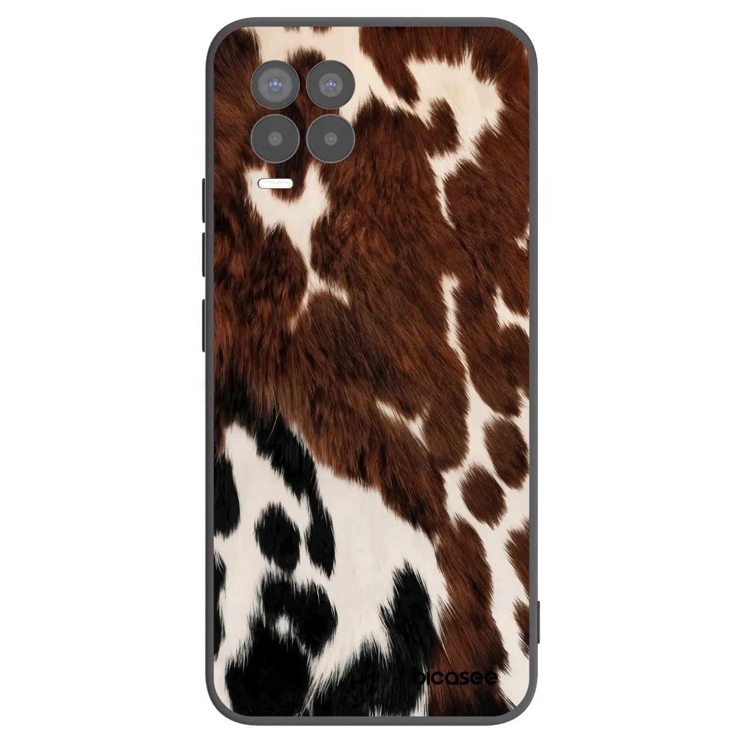 Silikonový černý obal pro Realme 8 Pro - Rust