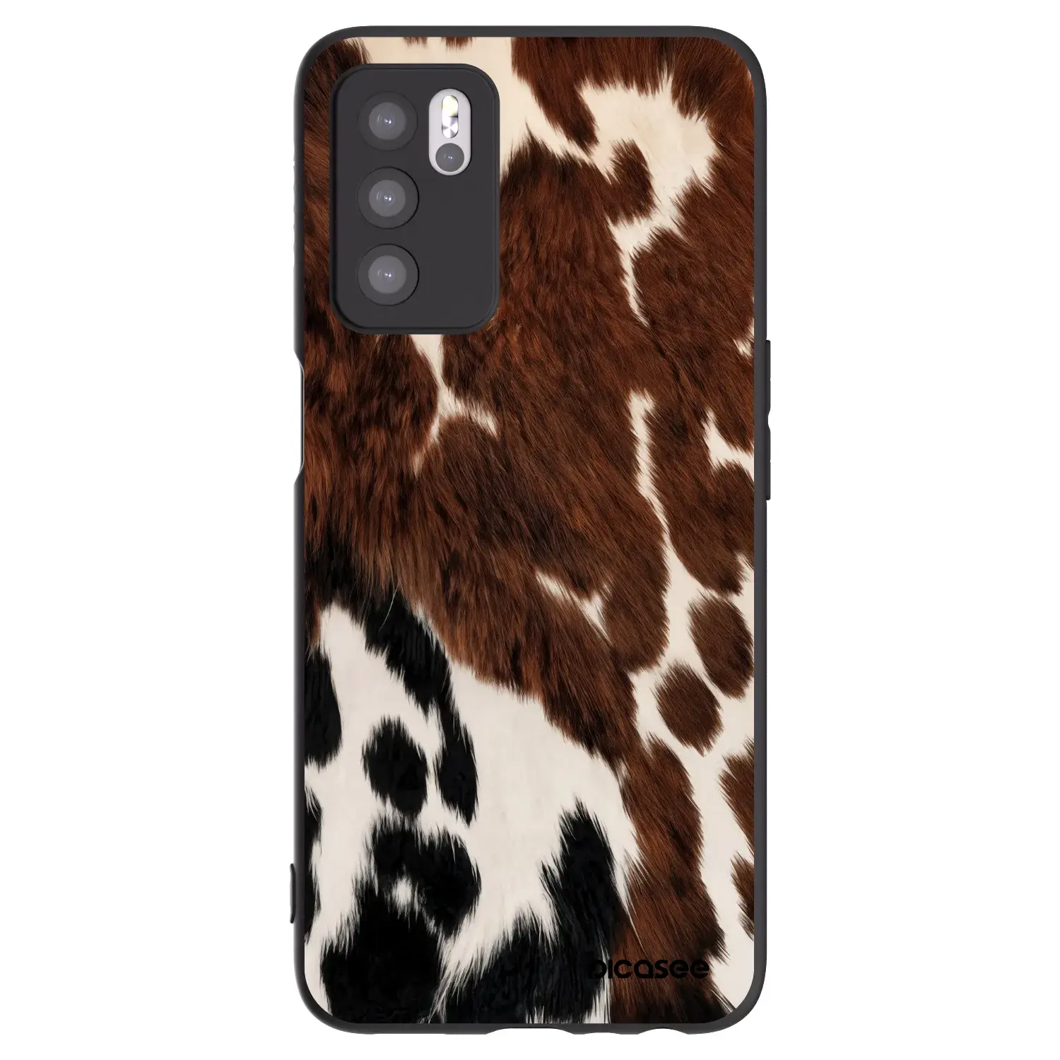 Silikonový černý obal pro OPPO A16s - Rust