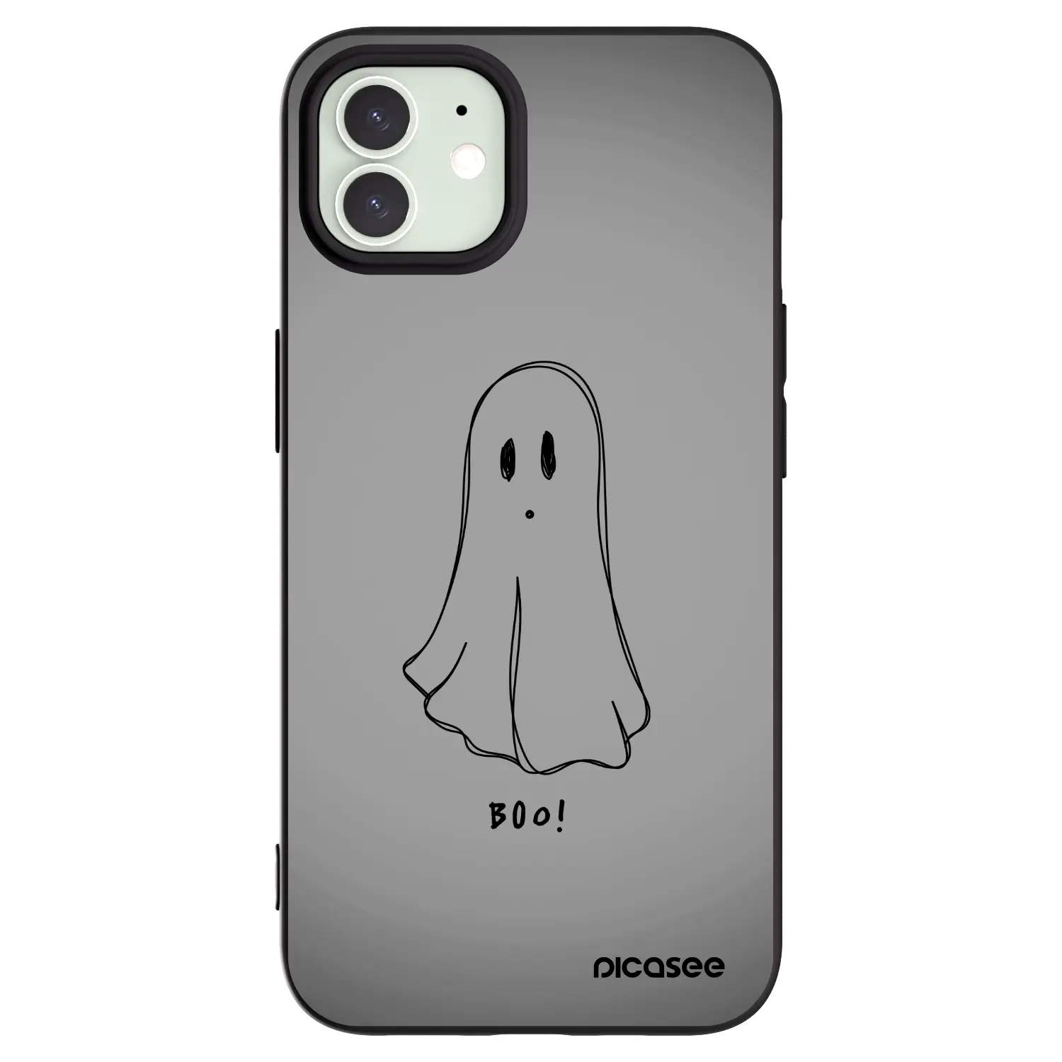 Silikonový černý obal pro Apple iPhone 12 Pro - Ghost