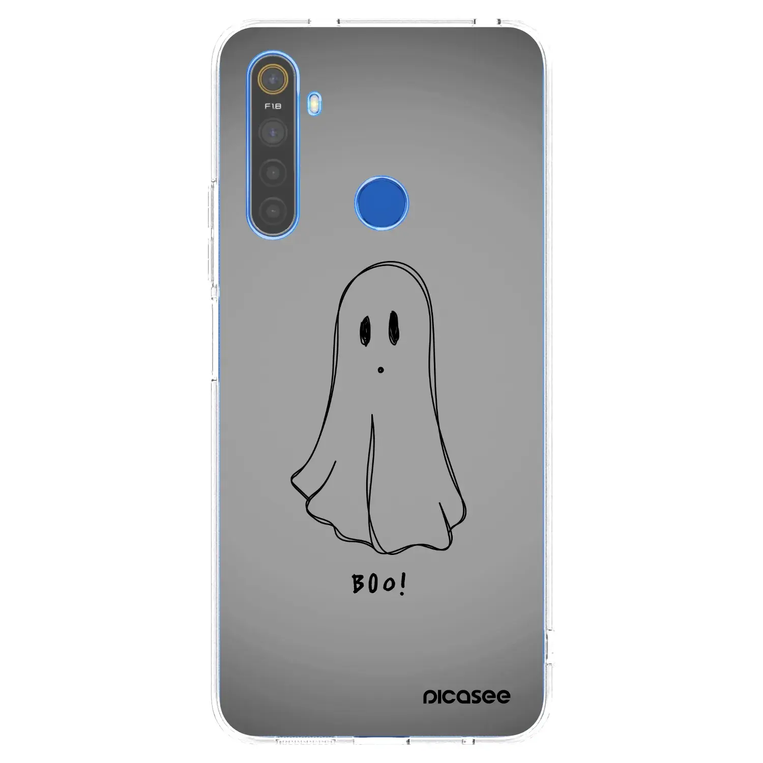 Silikonový průhledný obal pro Realme 5 - Ghost