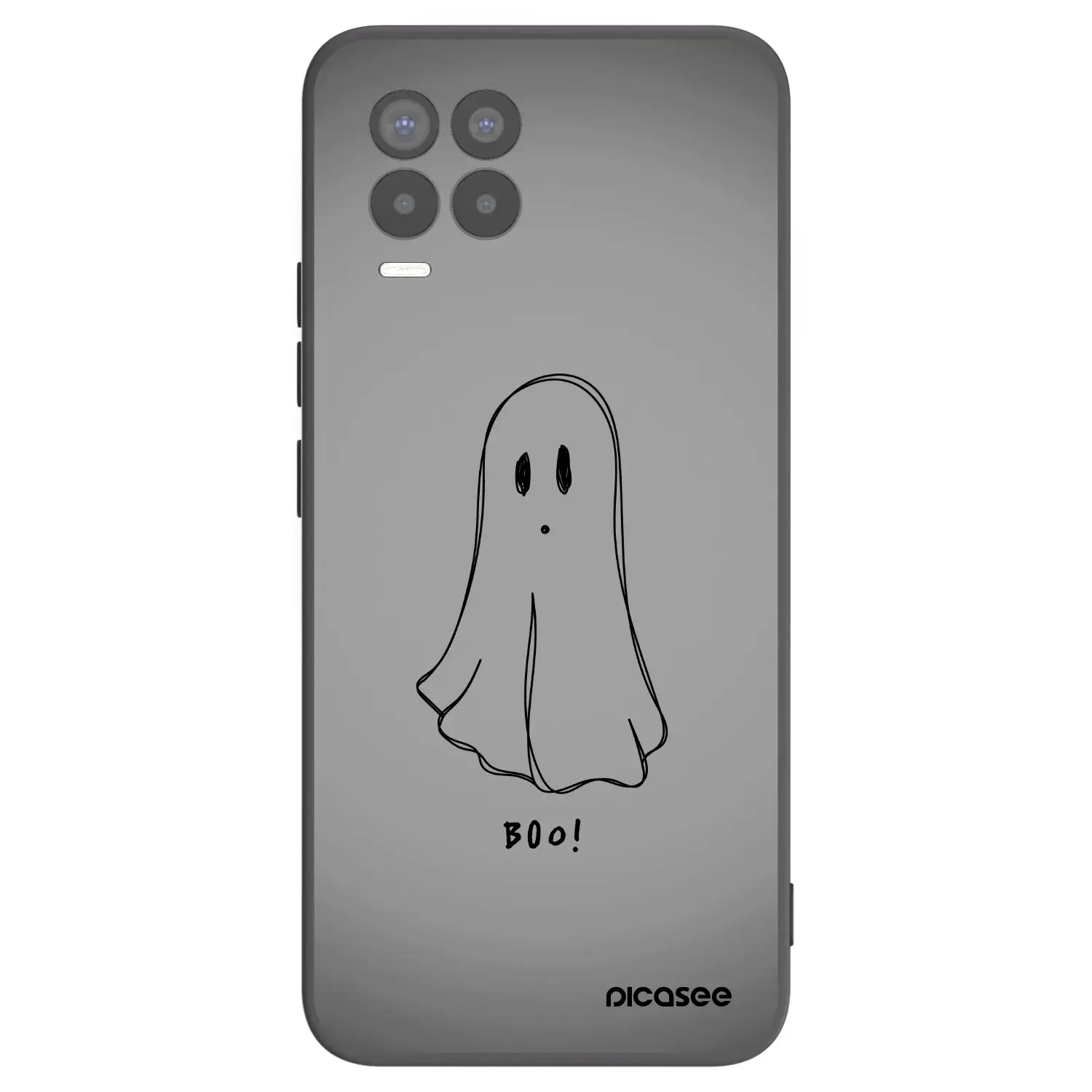 Silikonový černý obal pro Realme 8 Pro - Ghost
