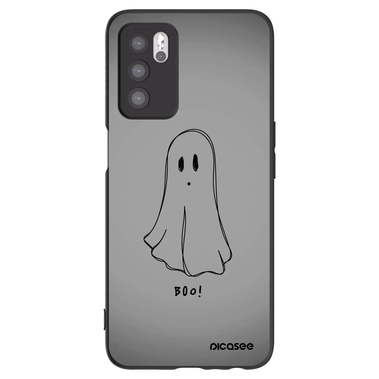 Silikonový černý obal pro OPPO A16s - Ghost