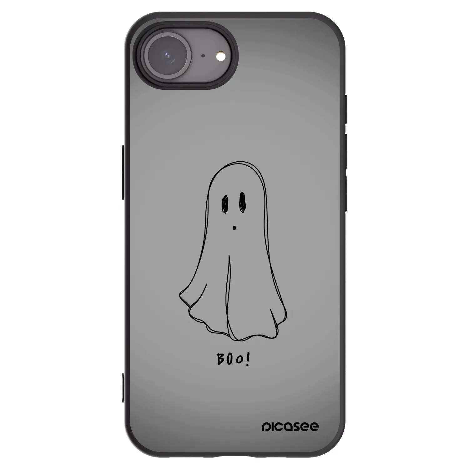 Silikonový černý obal pro Apple iPhone 17e - Ghost