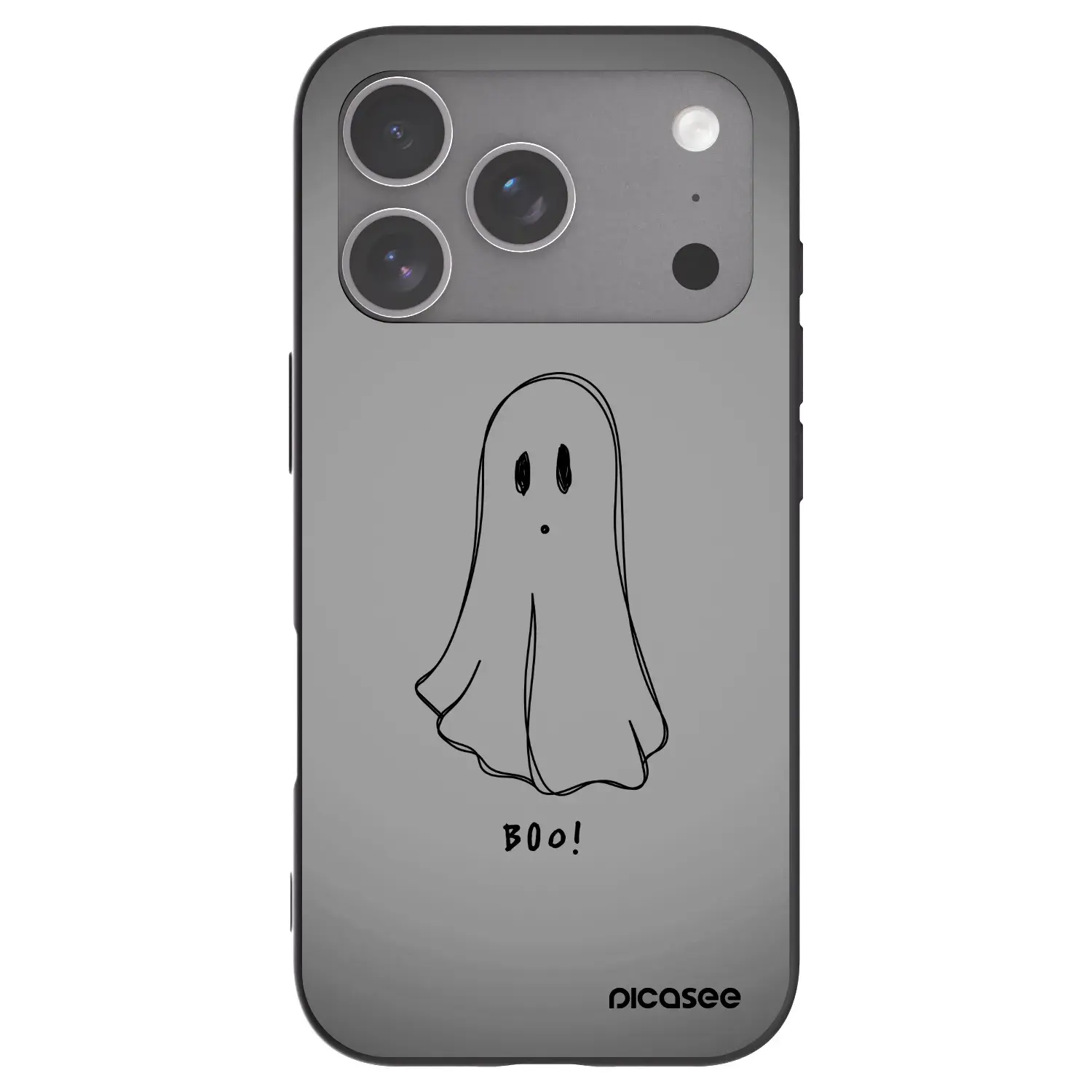 Silikonový černý obal pro Apple iPhone 18 Pro - Ghost
