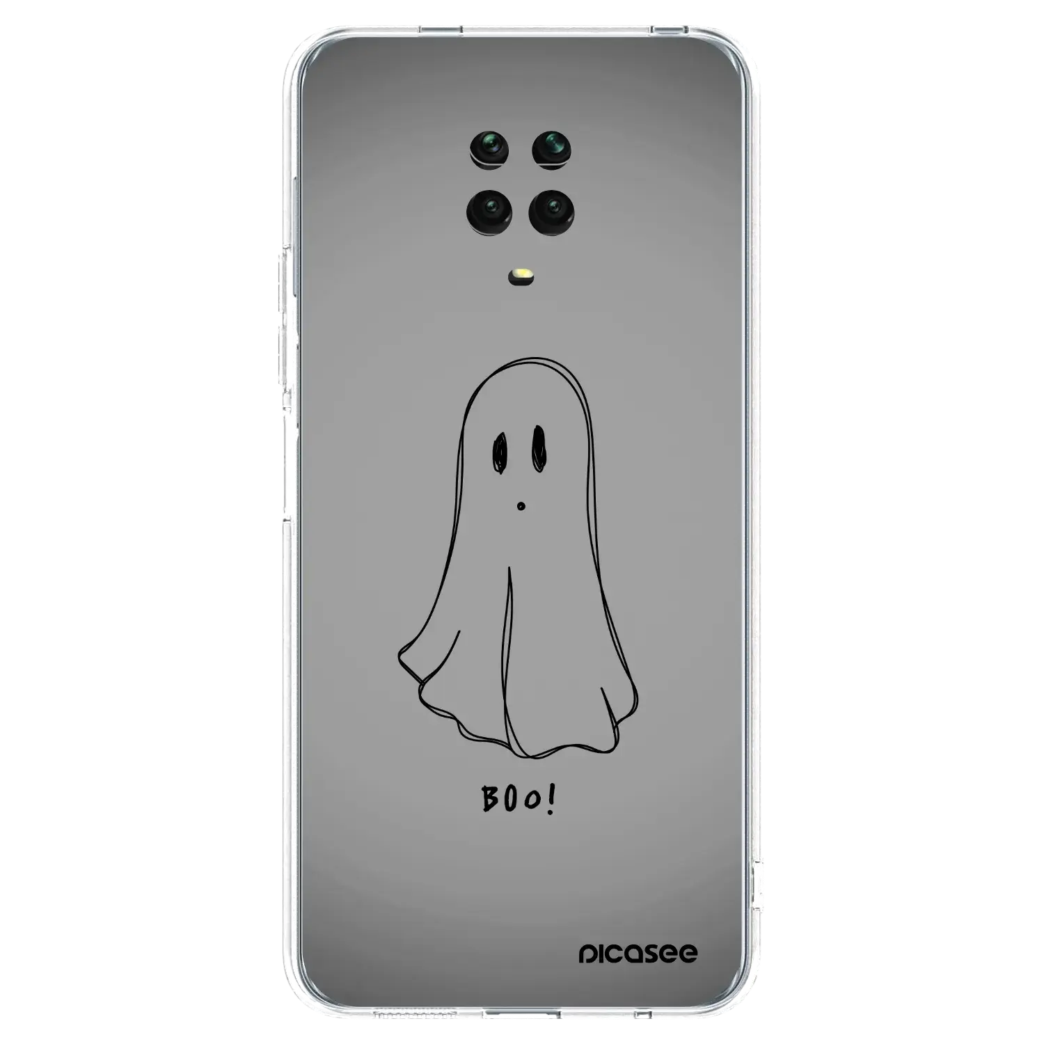 Silikonový průhledný obal pro Xiaomi Redmi Note 9S - Ghost