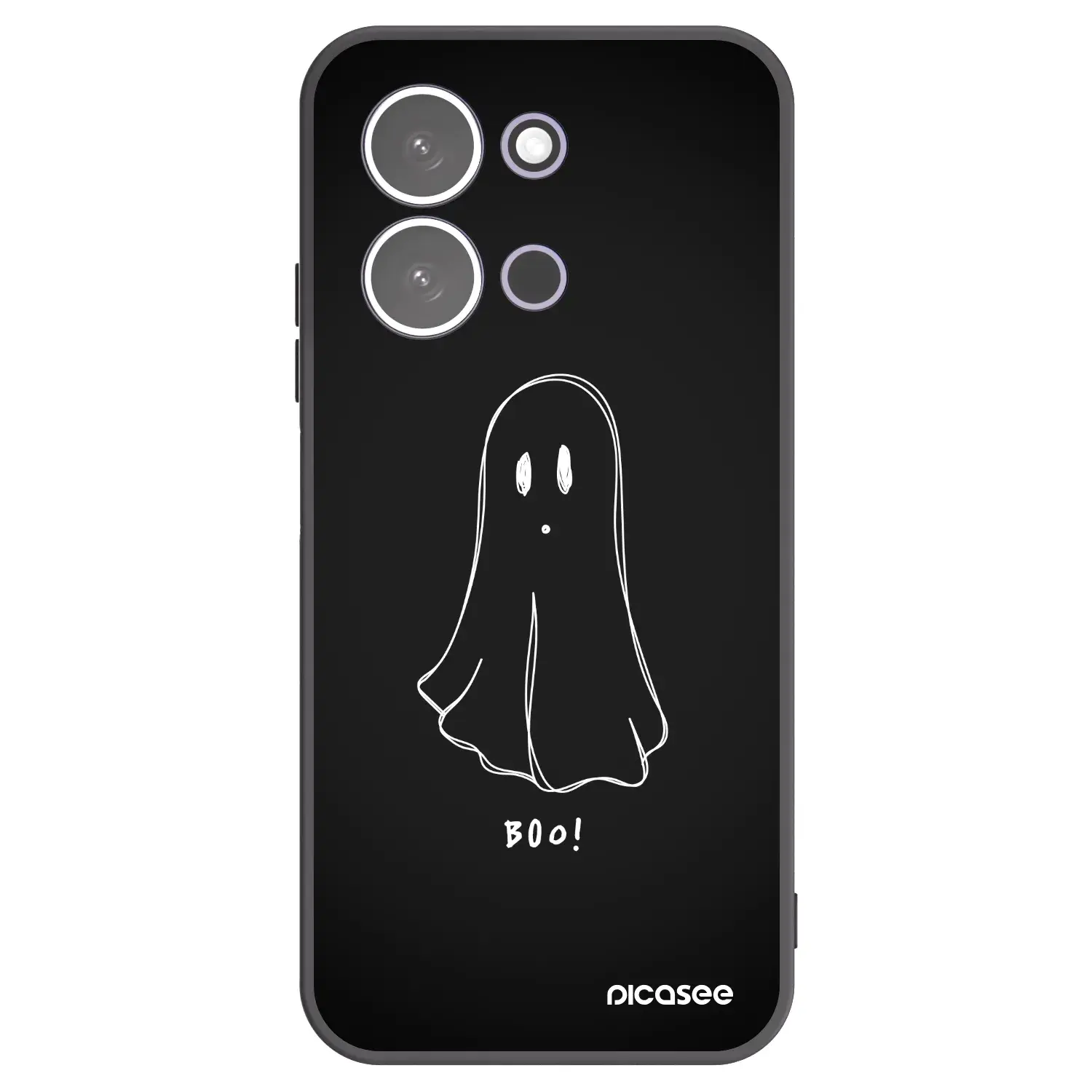 Silikonový černý obal pro Xiaomi Redmi 15C 5G - Ghost 2