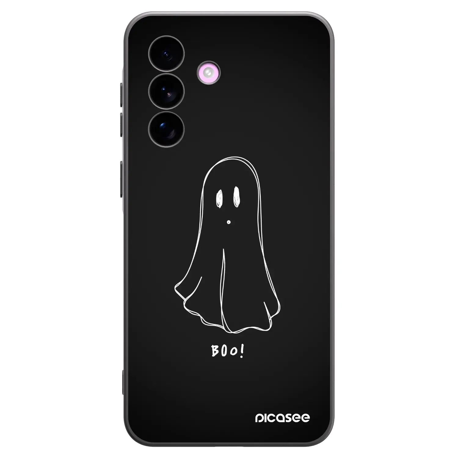 Silikonový černý obal pro Samsung Galaxy A57 5G - Ghost 2