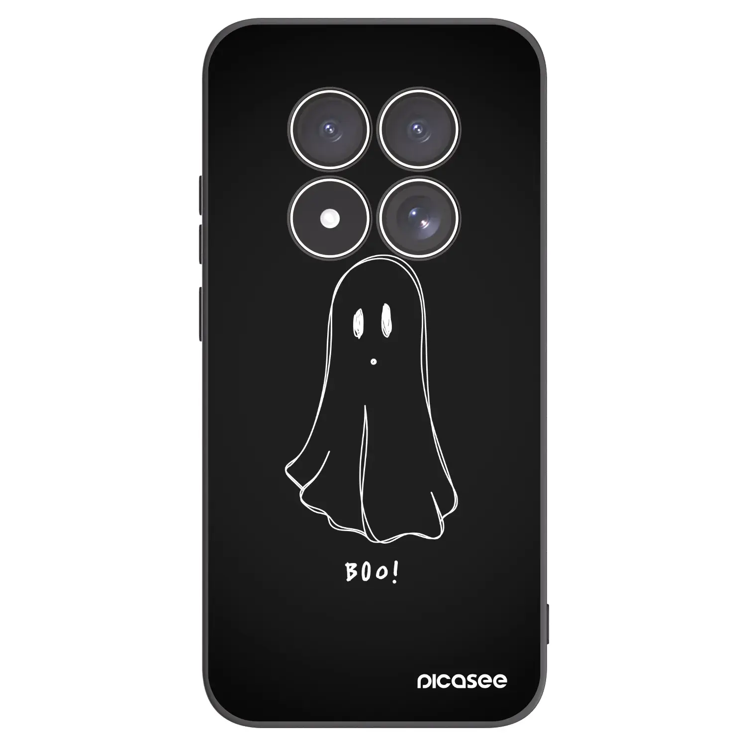 Silikonový černý obal pro Xiaomi Redmi Note 15 Pro 5G - Ghost 2