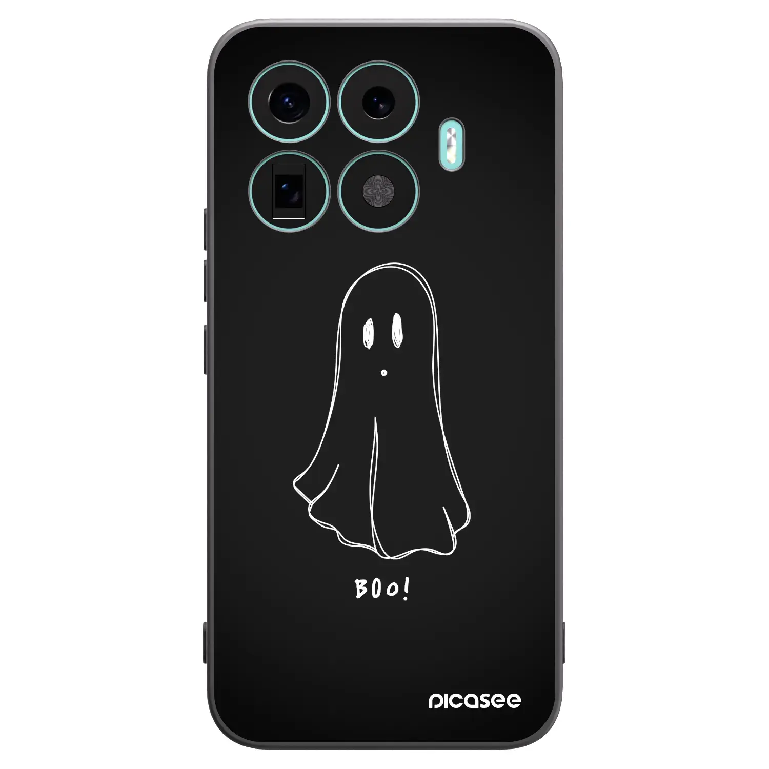 Silikonový černý obal pro Xiaomi 17T Pro - Ghost 2