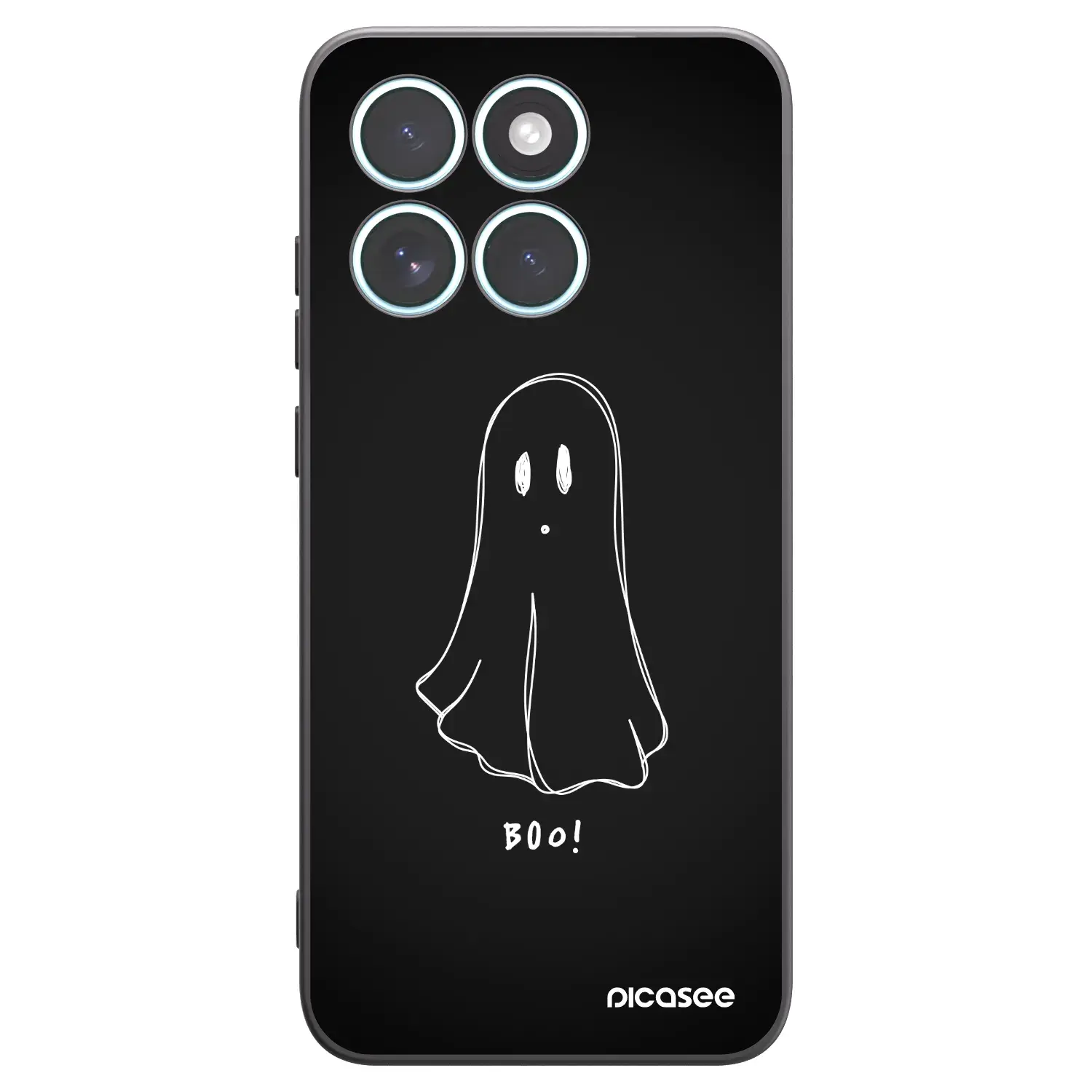Silikonový černý obal pro Motorola Edge 70 Fusion - Ghost 2