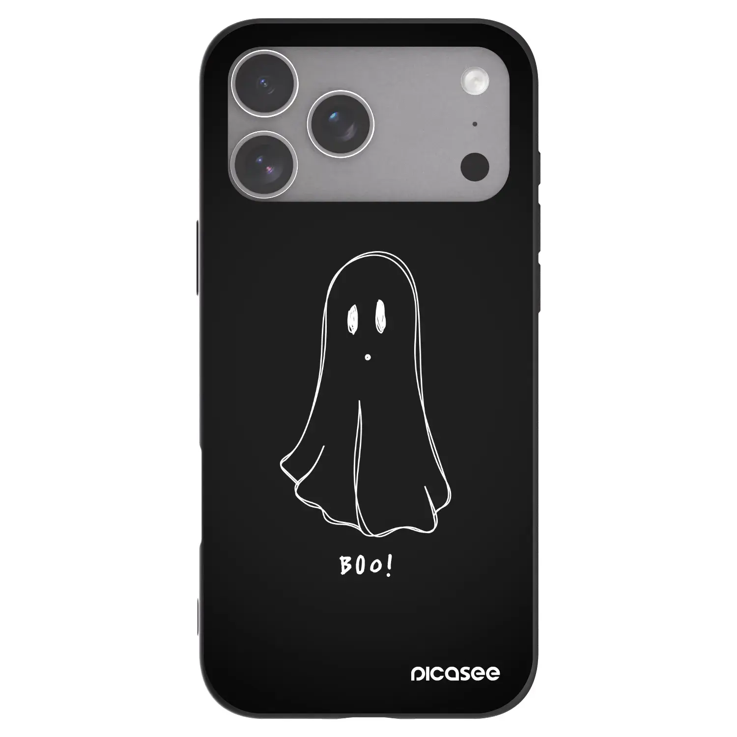 Silikonový černý obal pro Apple iPhone 18 Pro Max - Ghost 2