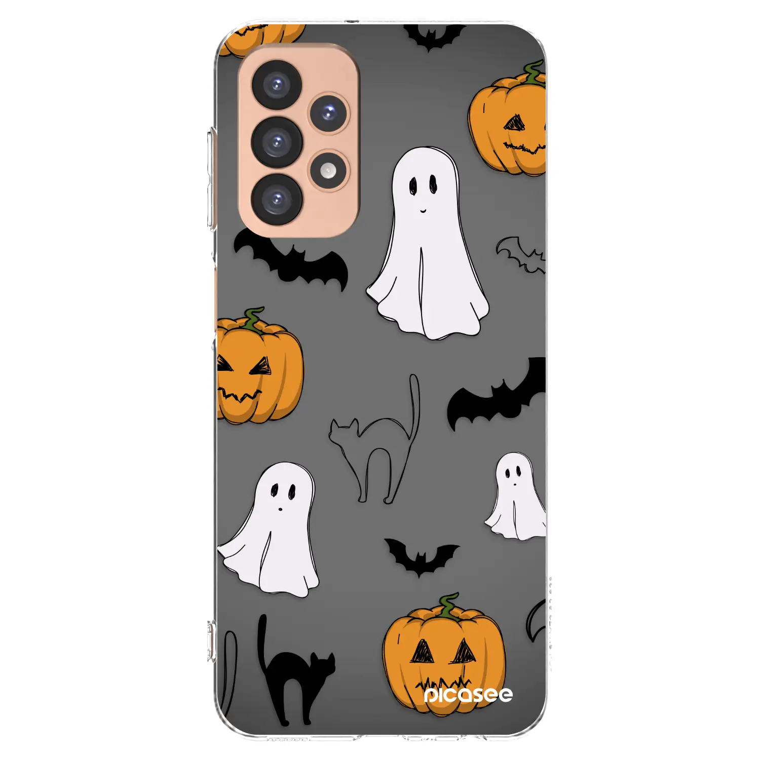 Silikonový průhledný obal pro Samsung Galaxy A23 A236B 5G - Spooky crew