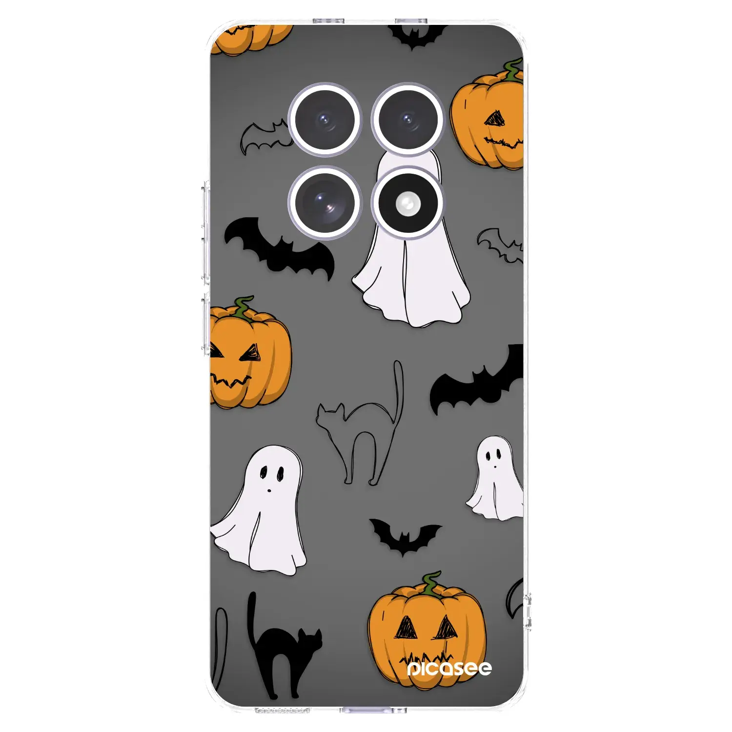 Silikonový průhledný obal pro Xiaomi Redmi Note 15 4G - Spooky crew