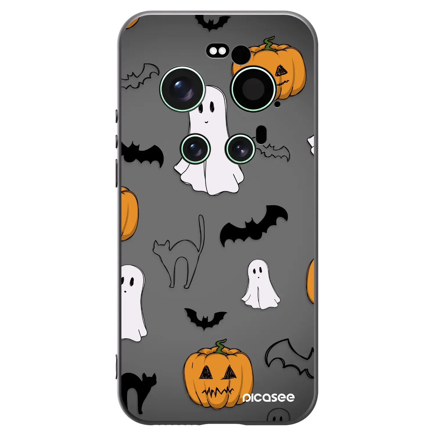 Silikonový černý obal pro Xiaomi 17 Ultra - Spooky crew