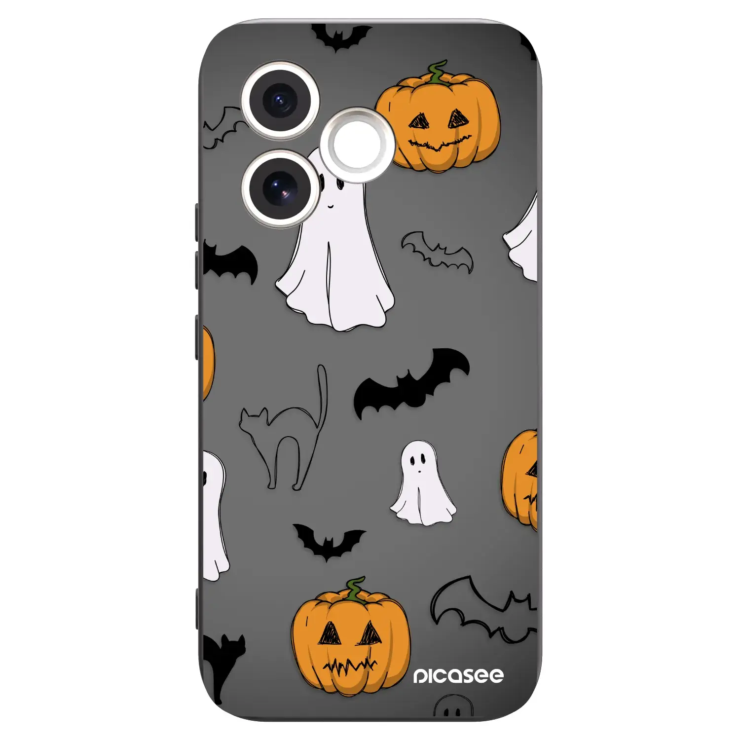 Silikonový černý obal pro Honor 600 Lite - Spooky crew